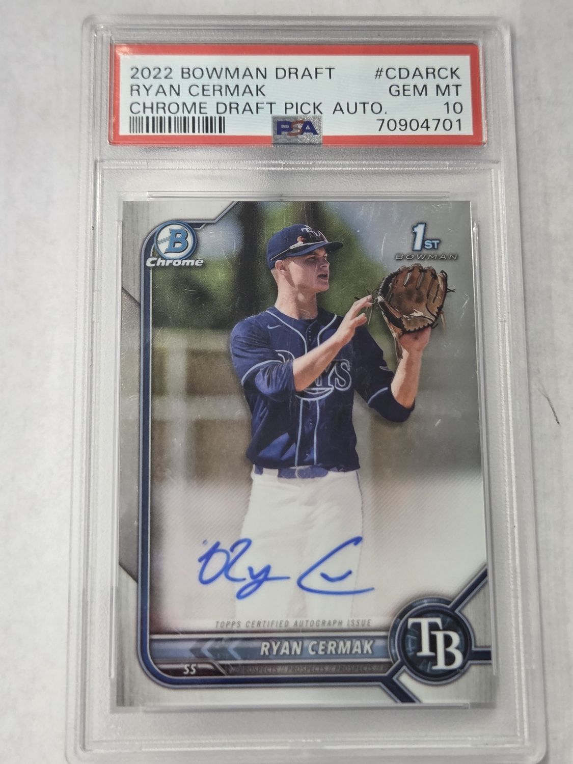 PSA - 10 - 2022 Chrome Draft Bowman Draft Ryan Cermak #CDARCK - [70904701]