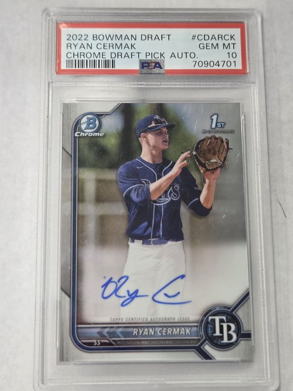 PSA - 10 - 2022 Chrome Draft Bowman Draft Ryan Cermak #CDARCK - [70904701]