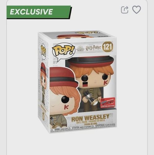 Funko Pop! #121 Ron Weasley - Harry Potter, Condition: Good, Exclusive: 2020 Fall Convention Exclusive, Variant: None