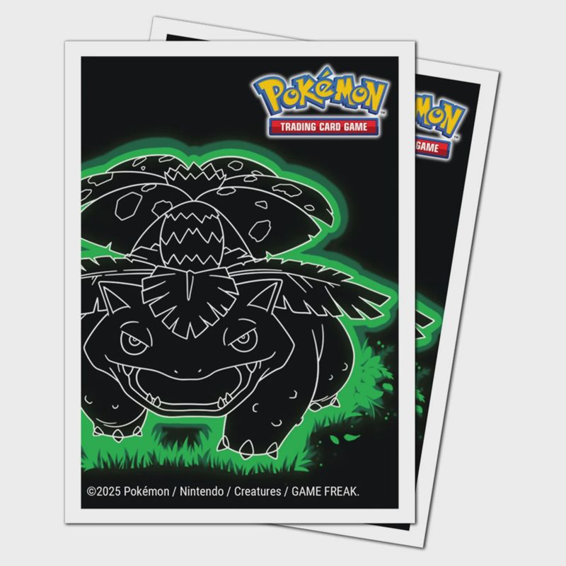 Pokemon - Neon Kanto Venusaur - Ultra Pro Apex Standard Sleeves [150 Count]