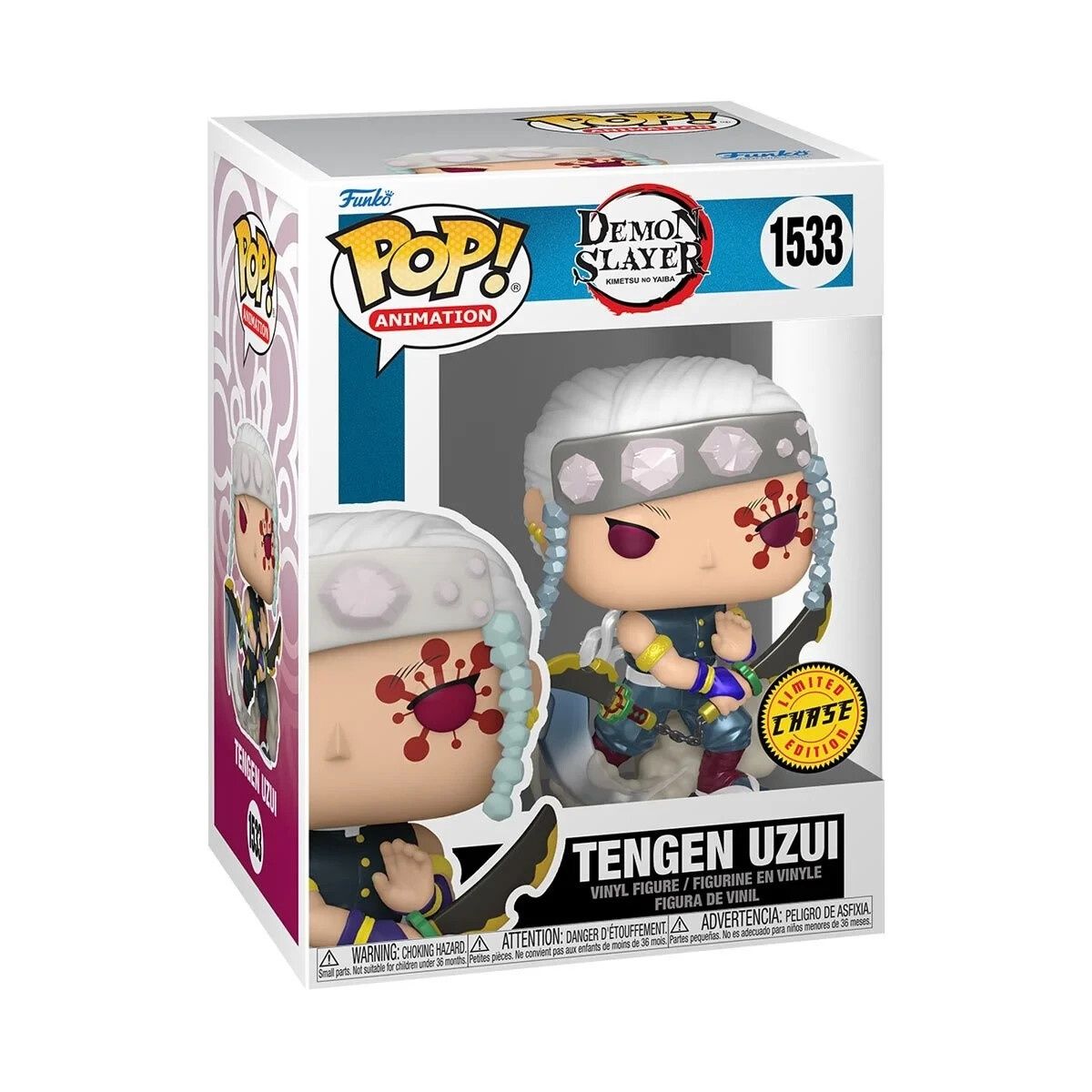 Funko Pop! #1533 Tengen Uzui - Demon Slayer, Condition: Good, Variant: Chase