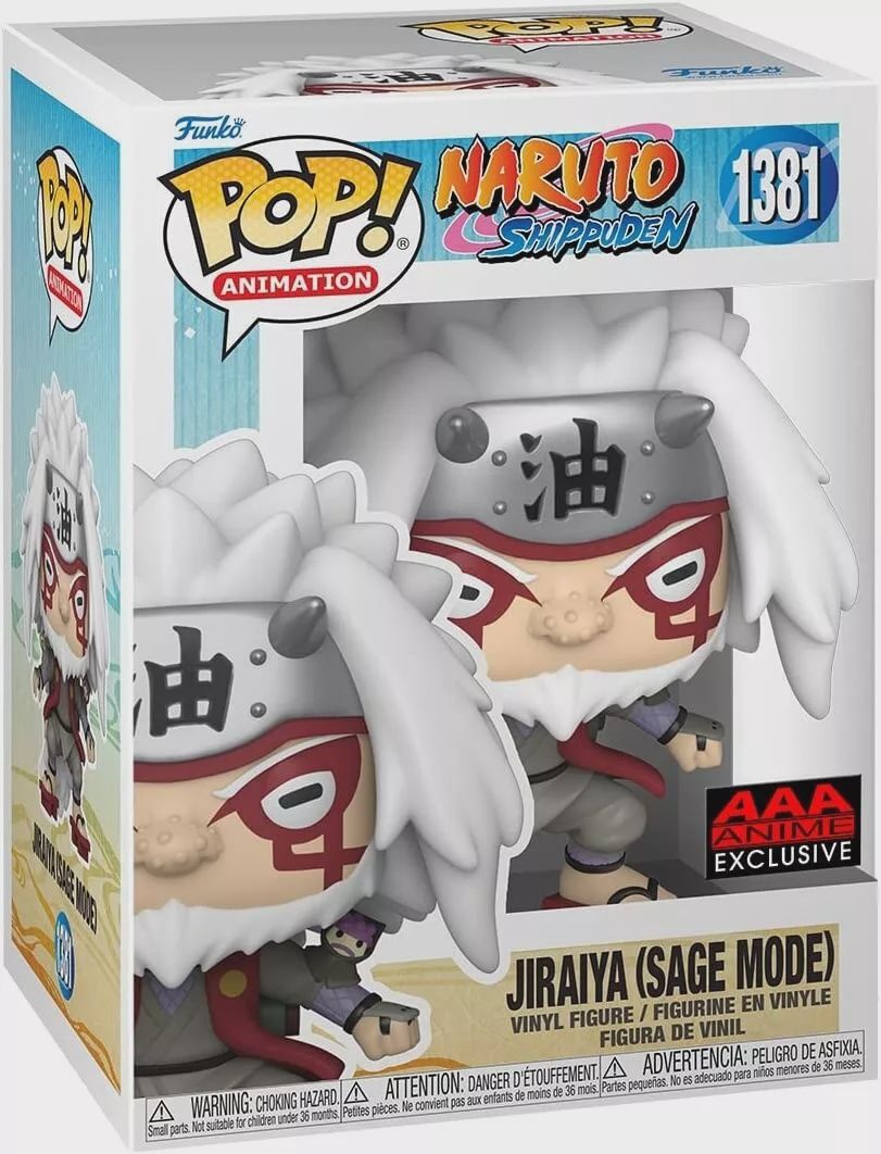 Funko Pop! #1381 Jiraiya (Sage Mode) - Naruto, Condition: Good, Exclusive: AAA Anime Exclusive, Variant: None