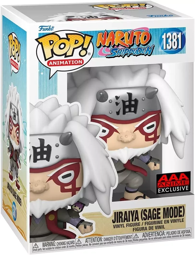 Funko Pop! #1381 Jiraiya (Sage Mode) - Naruto, Condition: Good, Exclusive: AAA Anime Exclusive, Variant: None
