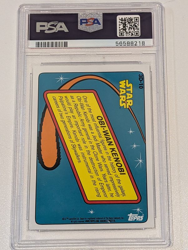 2020 Topps Star Wars 3d Lenticular #3D-10 PSA - 7