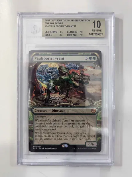 BGS 10 Pristine - 2024 Outlaws of Thunder Junction, The Big Score, #50 Vaultborn Tyrant M [0017005871]
