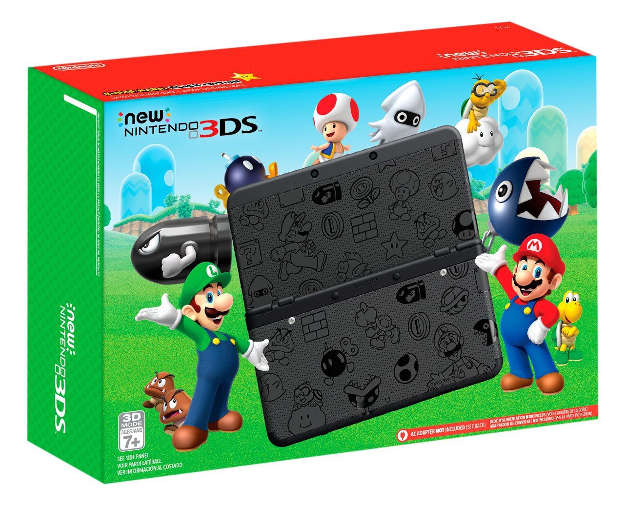 Super Mario Black Edition New Nintendo 3DS, Condition: Sealed