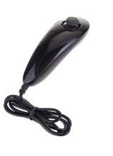 3rd Party Black Wii Nunchuk, Condition: Loose