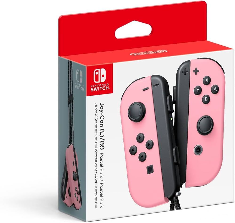 Pastel Pink Nintendo Switch Joy Con Set, Condition: Sealed