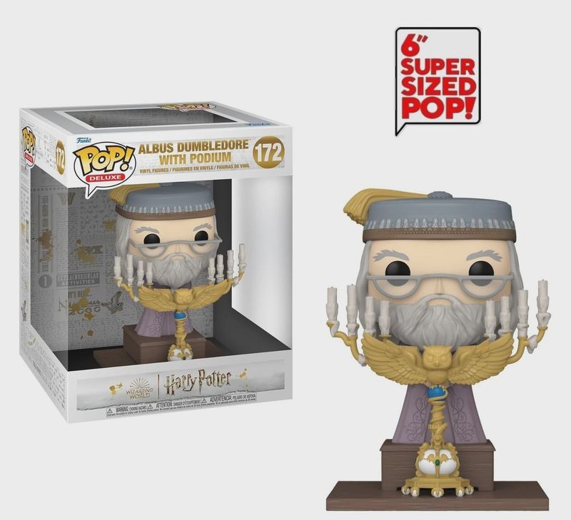 #172 Harry Potter - Albus Dumbledore With Podium - Funko Pop!