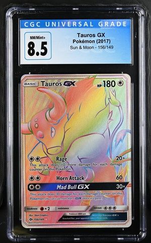 CGC 8.5 - Tauros GX Pokemon (2017) Sun &amp; Moon - 156/149 [3876289005]