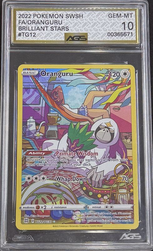 AGS 10 - 2022 Pokemon SWSH FA/Oranguru Brilliant Stars #TG12 [00365571]