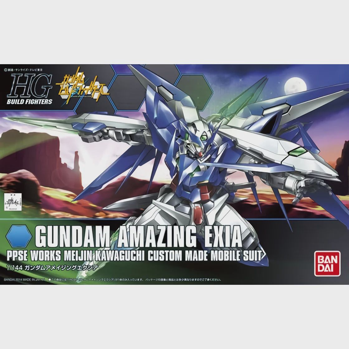 Bandai HGBF #16 1/144 PPGN-001 Gundam Amazing Exia Model Kit