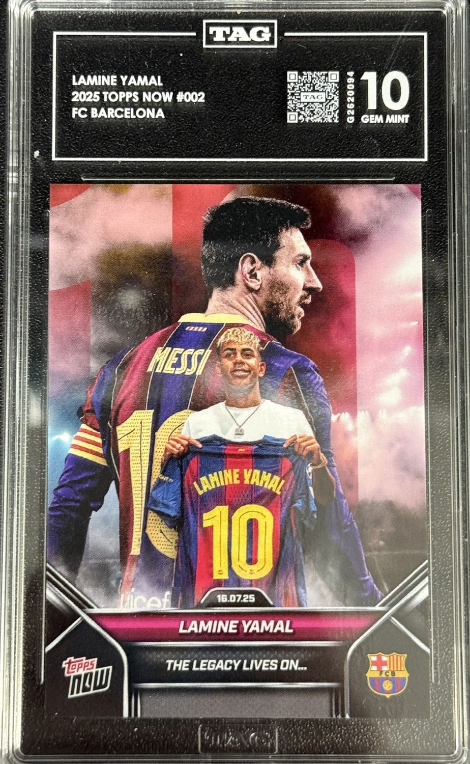Tag 10 - Lamine Yamal 2025 Topps Now #002 FC Barcelona [G2620094]