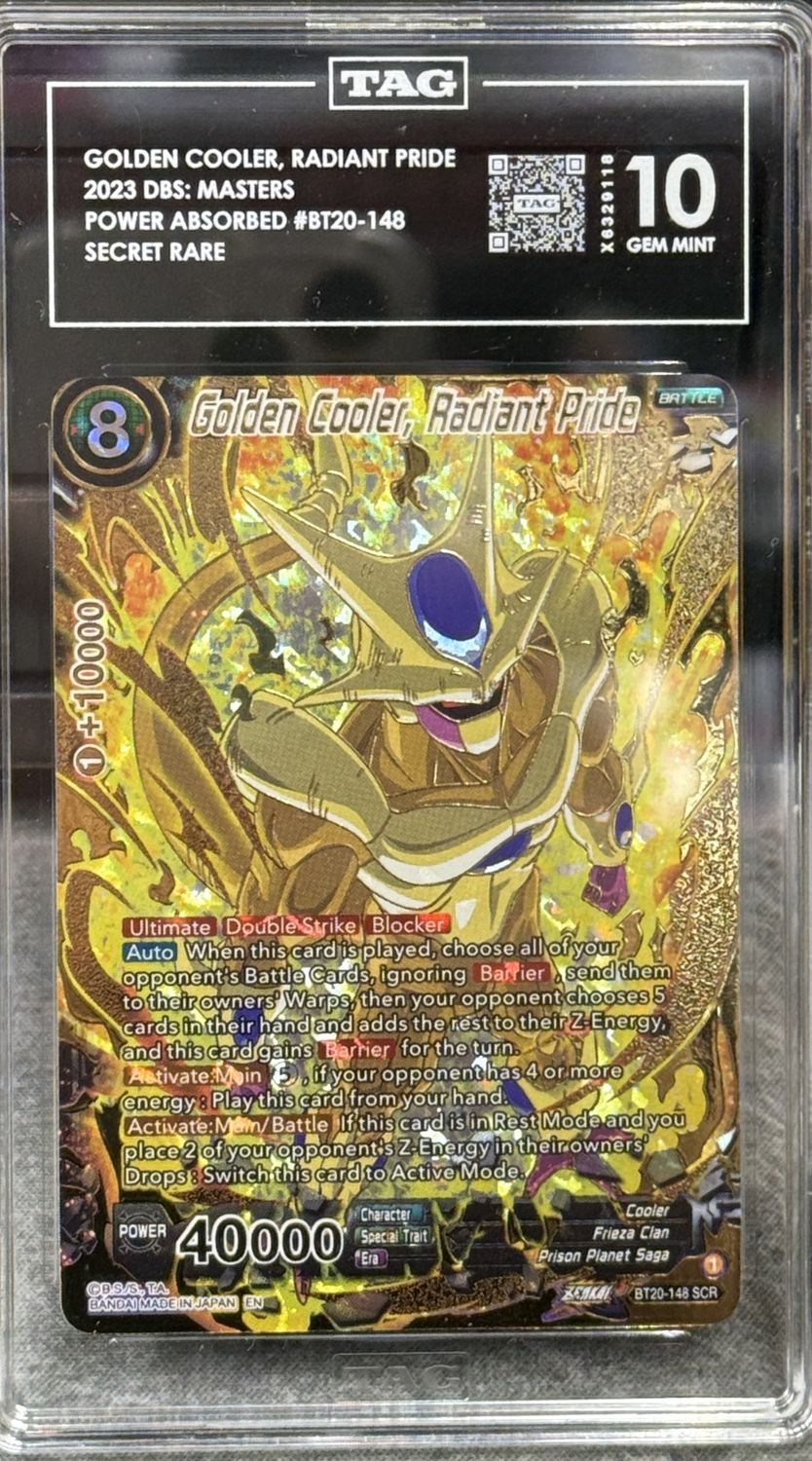 TAG 10 - Golden Cooler, Radiant Pride 2023 DBS: Masters Power Absorbed #BT20-148 Secret Rare [X6329118]