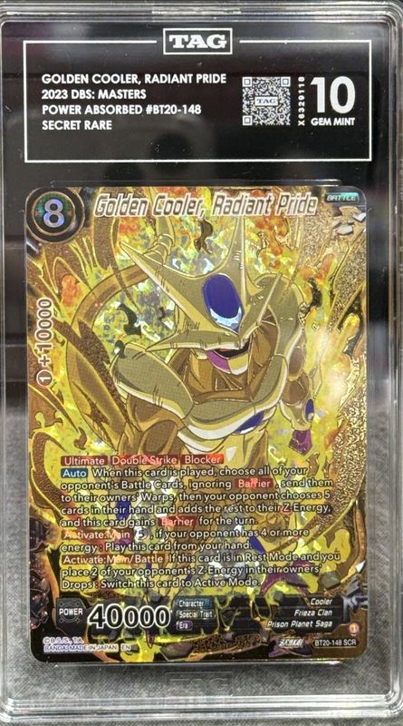 TAG 10 - Golden Cooler, Radiant Pride 2023 DBS: Masters Power Absorbed #BT20-148 Secret Rare [X6329118]