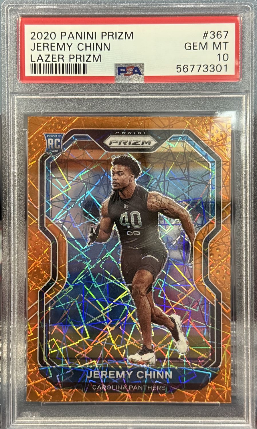 PSA 10 - 2020 Panini Prizm Jeremy Chinn Lazer Prizm #367 [56773301]