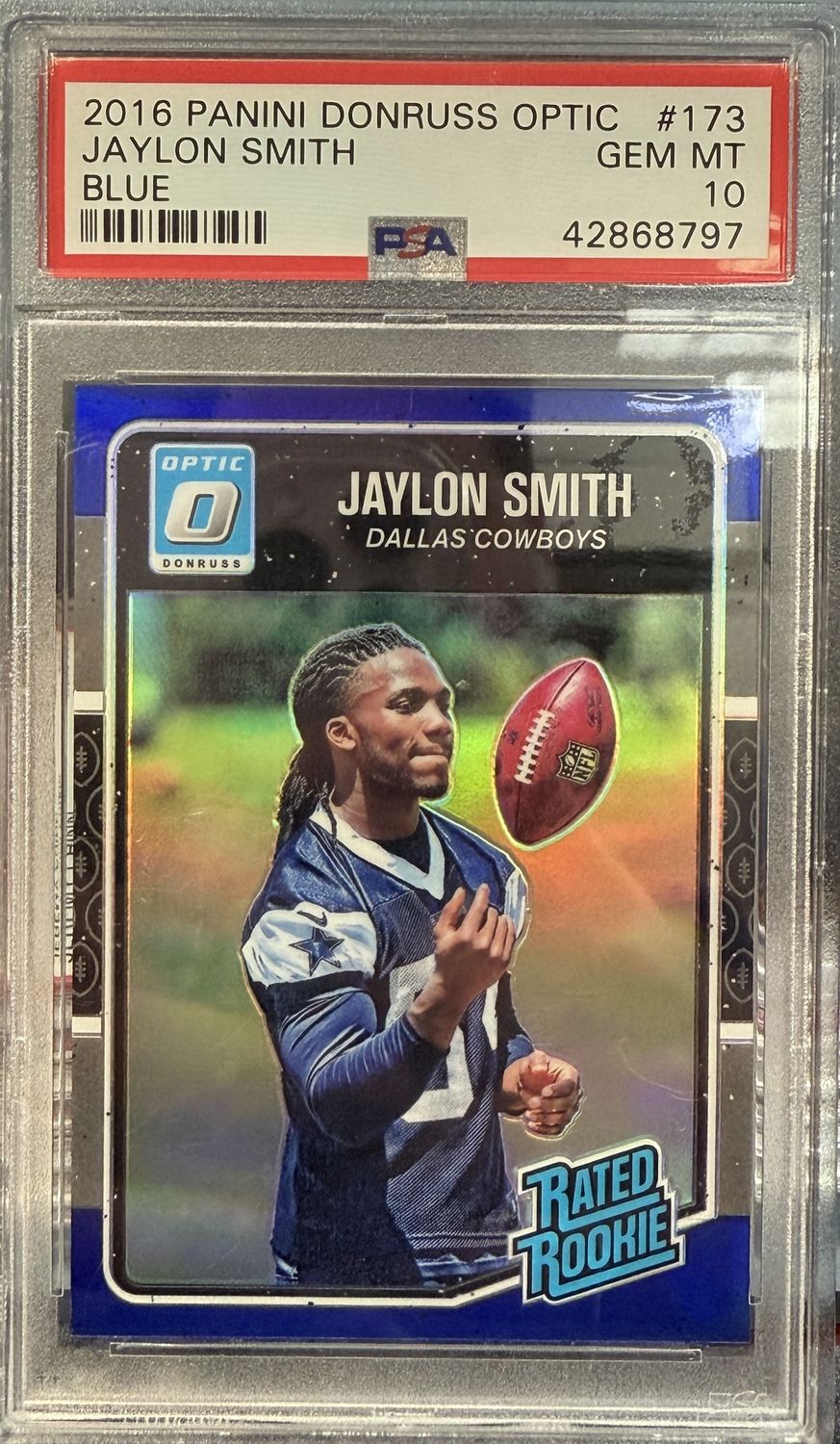 PSA 10 - 2016 Panini Donruss Optic Jaylon Smith Blue #173 [42868797]