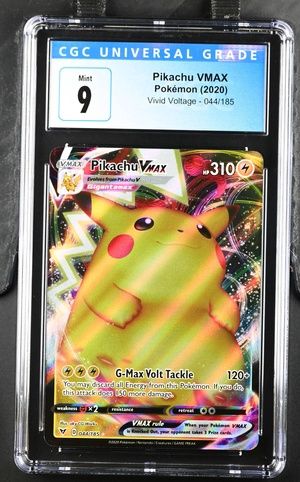 CGC 9 - Pikachu VMAX Pokemon (2020) Vivid Voltage - 044/185 [3922414022]