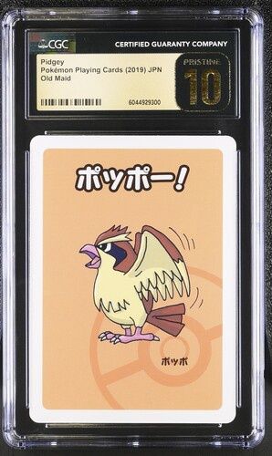 CGC Pristine 10- 2019 Pokemon Playing Card JPN Pidgey Old Maid [6044929300]