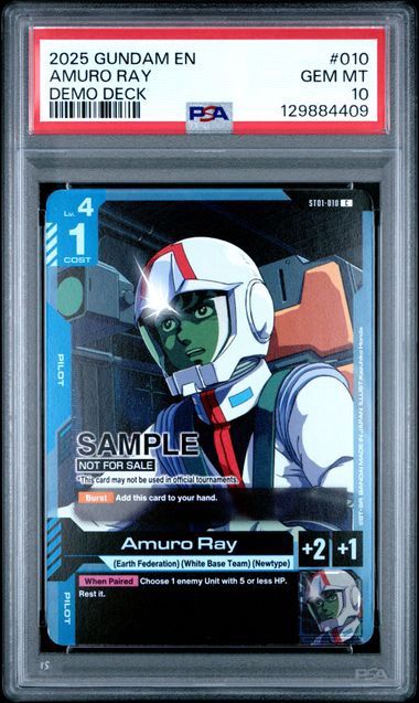 PSA 10 - 2025 Gundam EN Amuro Ray Demo Deck #010 [129884409]