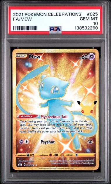 PSA 10 - 2021 POKEMON CELEBRATIONS #025 FA/MEW (138532260)