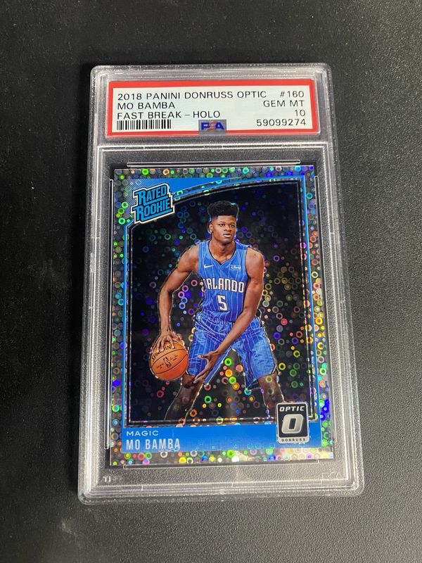 PSA 10 - 2018 Panini Donruss Optic Mo Bamba Fast Break - Holo #160 [59099274]