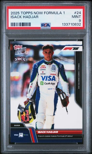PSA 9 - 2025 Topps NOW Formula 1 Isack Hadjar #24 [133710832]