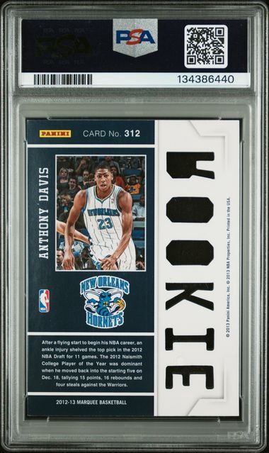 PSA 8 - 2012 PANINI MARQUEE #312 ANTHONY DAVIS [134386440]