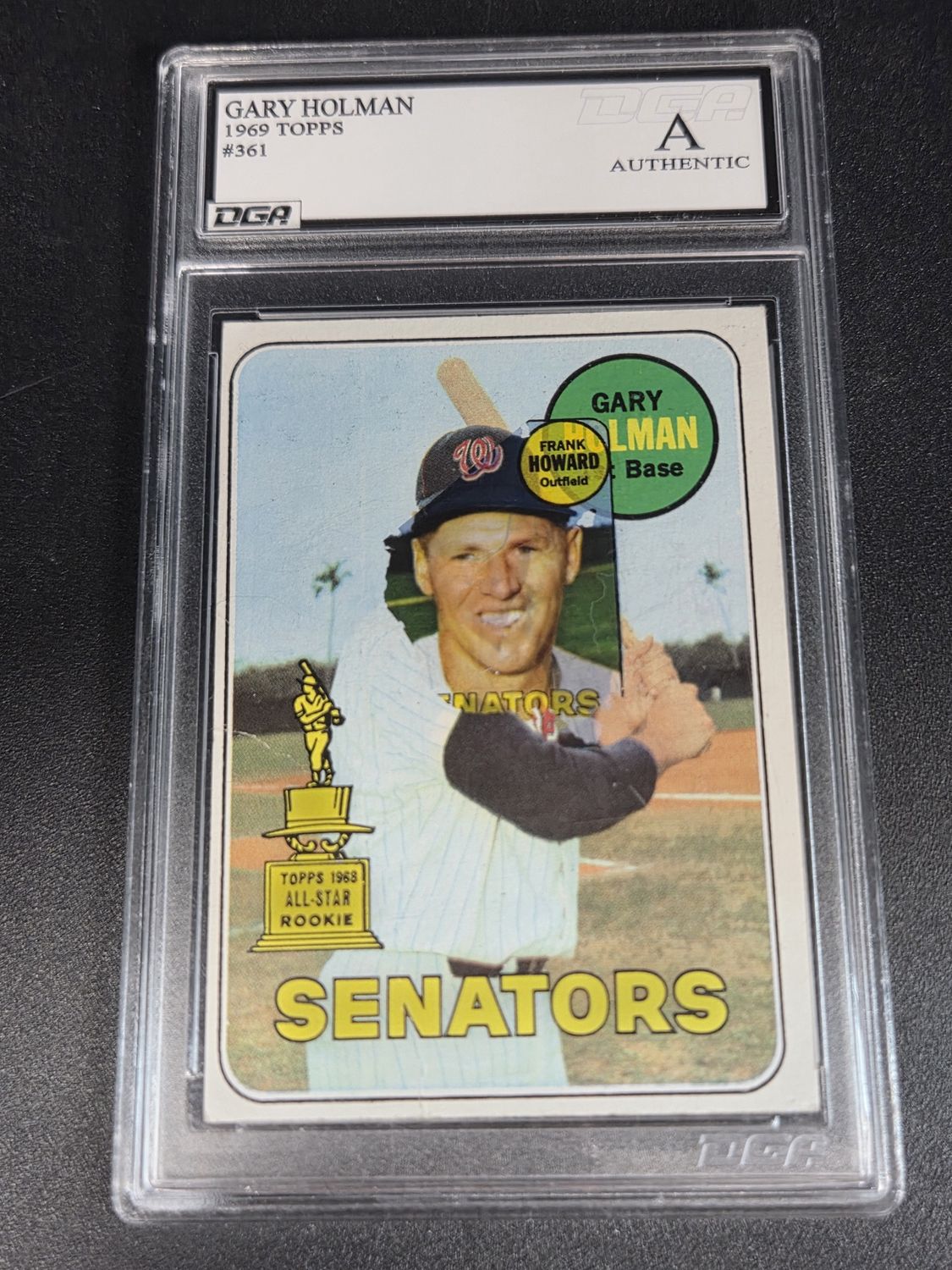 DGA Authenticated 1969 Topps Gary Holman #361 [000022487]