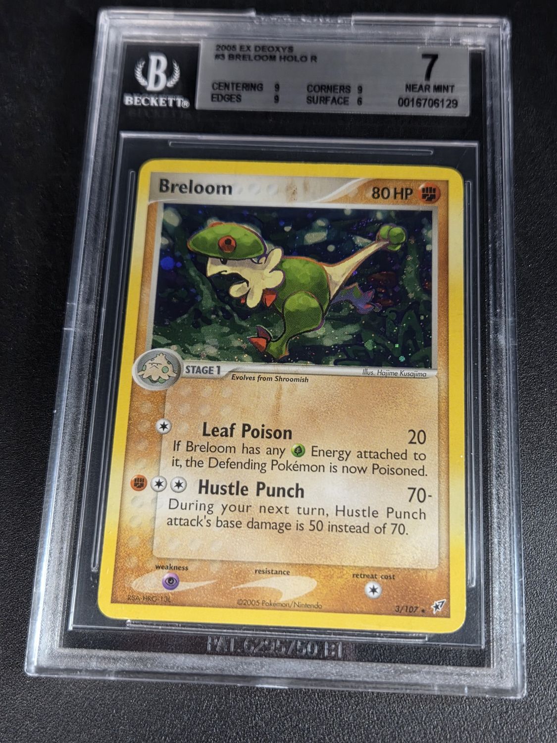 BGS - 7 - 2005 Pokemon EX Deoxys Breloom Holo R #3/107 [0016706129]