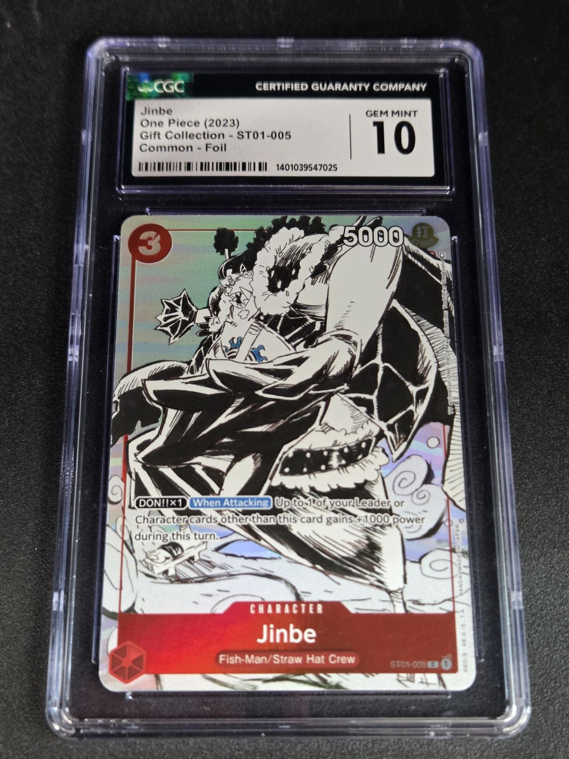 CGC - 10 - 2023 One Piece Jinbe Gift Collection Common Foil ST01-005 [1401039547025]