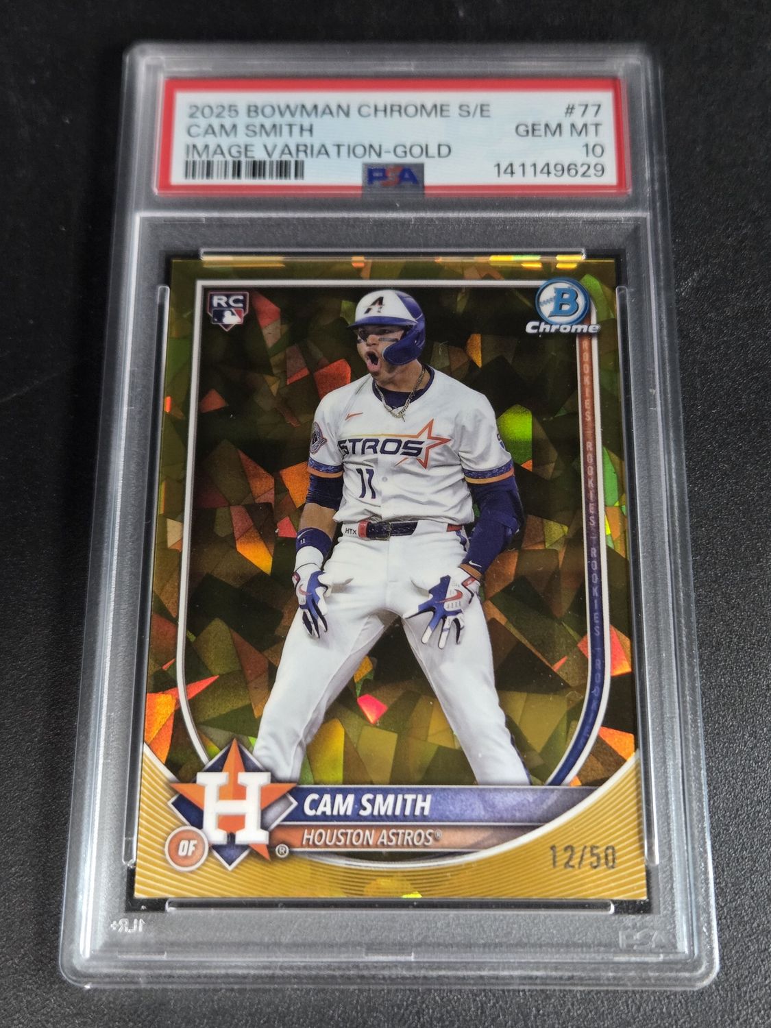 PSA -10 - 2025 Topps Bowman Chrome Cam Smith S/E Image Variation - Gold #77 [141149629]