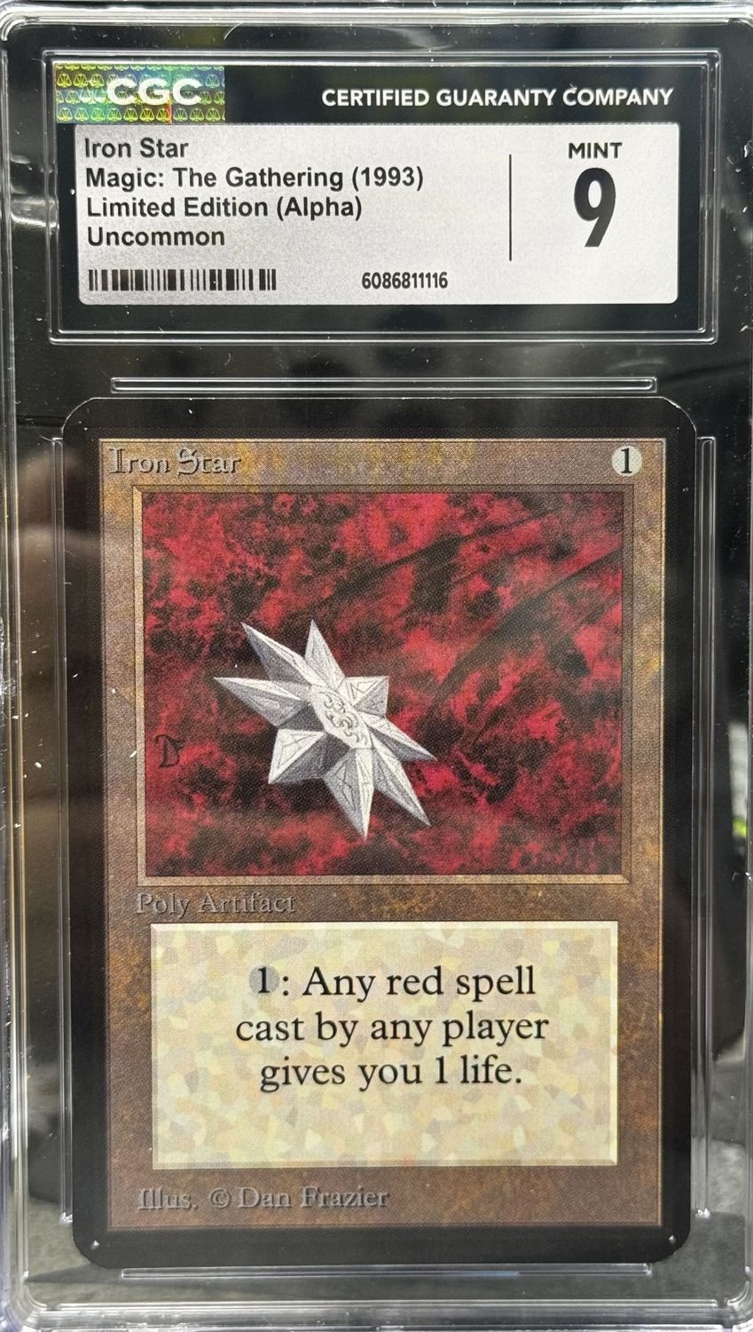 CGC 9 - Iron Star Magic: the Gathering (1993) Limited Edition (Alpha) Uncommon - [6086811116]
