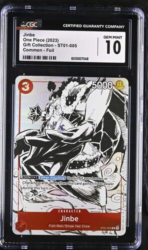 CGC 10 - Jinbe One Piece (2023) Gift Collection - ST01-005 Common - Foil - [6035827048]