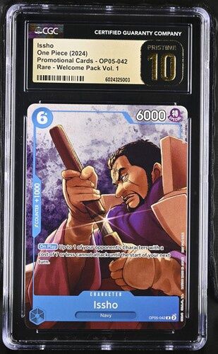 CGC Pristine 10 - Issho One Piece (2024) Promotional Cards - OP05-042 Rare - Welcome Pack Vol. 1 - [6024325003]
