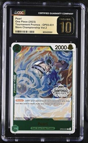 CGC Pristine 10 - Pearl One Piece (2023) Tournament Promos - OP03-031 Store Championship Vol. 2 - [6024325061]