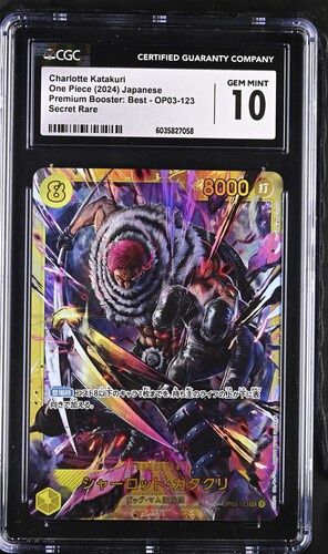 CGC 10 - Charlotte Katakuri One Piece (2024) Japanese Premium Booster: Best - OP03-123 Secret Rare - [6035827058]
