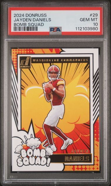 PSA - 10 2024 Donruss Jayden Daniels Bomb Squad #29 [112103980]