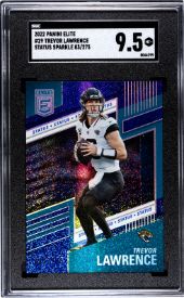 SGC - 9.5 2022 Panini Elite Trevor Lawrence #29 Status Sparkle 83/275 [8044299]