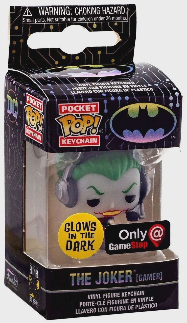 Funko Pocket Pop! The Joker [Gamer] Keychain - GameStop Exclusive