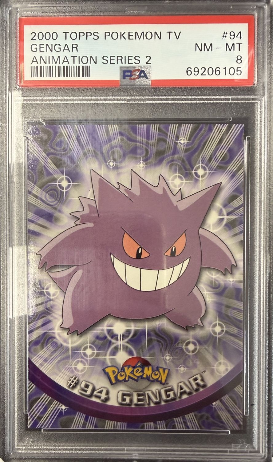 PSA 8 - 2000 Topps Pokemon TV Gengar Animation Series 2 #94 [69206105]
