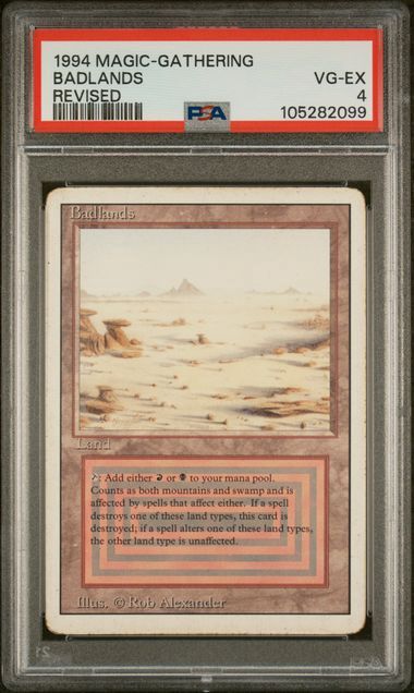 PSA 4 - 1994  Magic The Gathering Badlands Revised [105282099]
