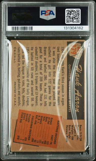 PSA - 2 1955 Bowman Hank Aaron #179 [131304162]