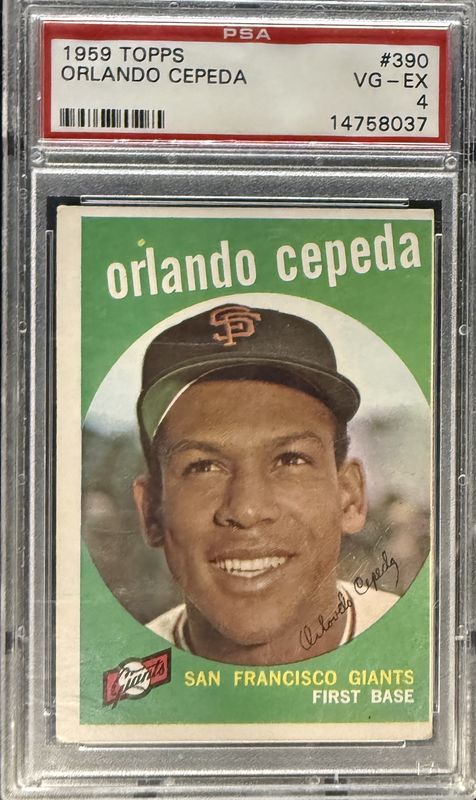 PSA 4 - 1959 Topps Orlando Cepeda #390 [14758037]
