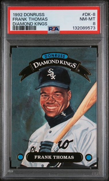 PSA 8 - 1992 Donruss Frank Thomas Diamond Kings #DK-8 [132089573]