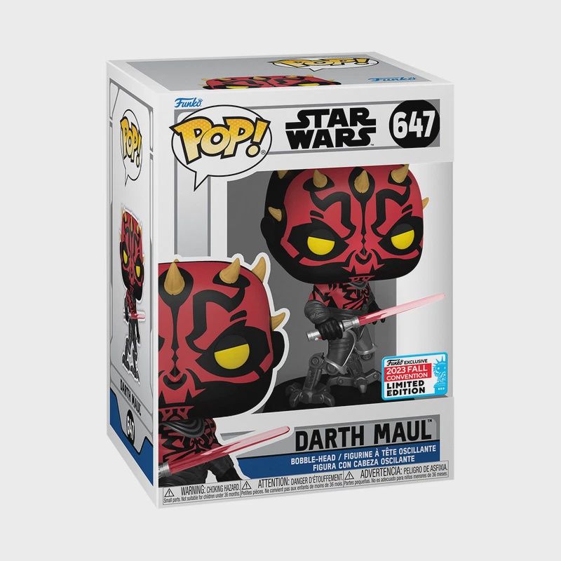 Funko Pop! #647 Darth Maul - Star Wars, Condition: Good, Exclusive: 2023 Fall Convention Limited Edition, Variant: None