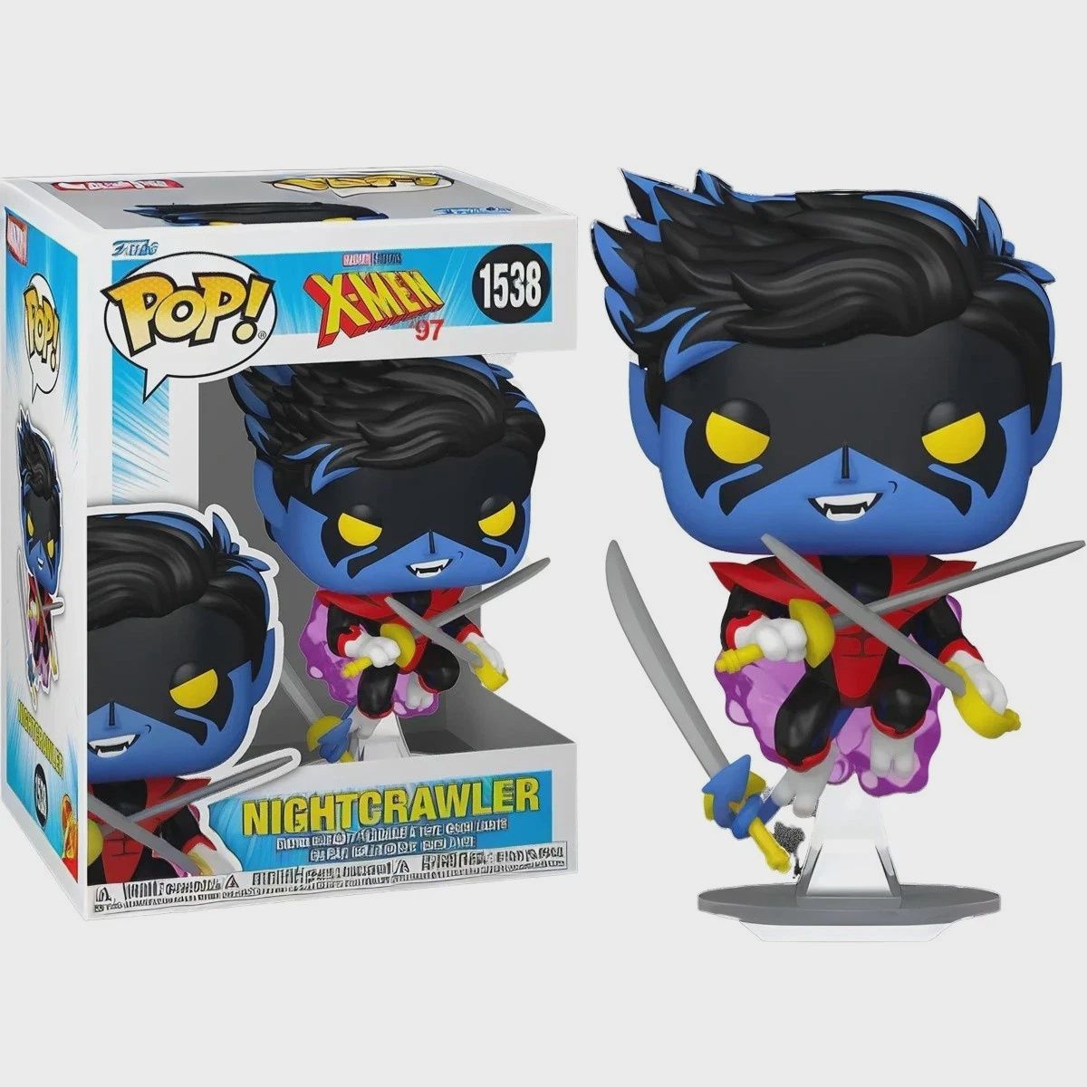 Funko Pop! #1538 Nightcrawler - X-Men '97, Condition: Good, Exclusive: None, Variant: None