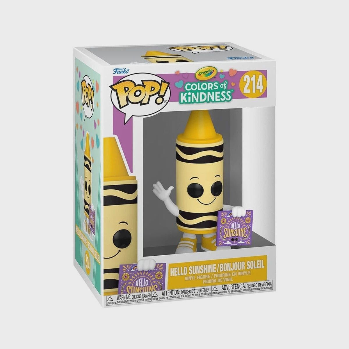 Funko Pop! #214 Hello Sunshine / Bonjour Soleil - Crayola Colors Of Kindness, Condition: Good, Exclusive: None, Variant: None