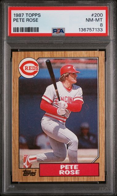 PSA 8 - 1987 Topps Pete Rose - [136757133]