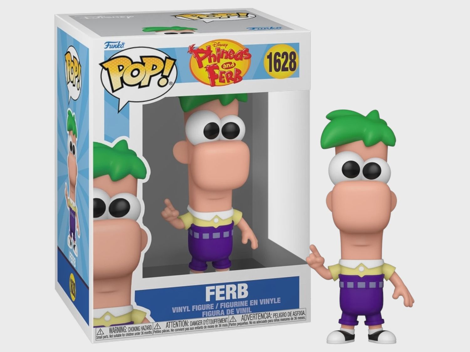 Funko Pop! #1628 Ferb - Phineas And Ferb, Condition: Good, Exclusive: None, Variant: None
